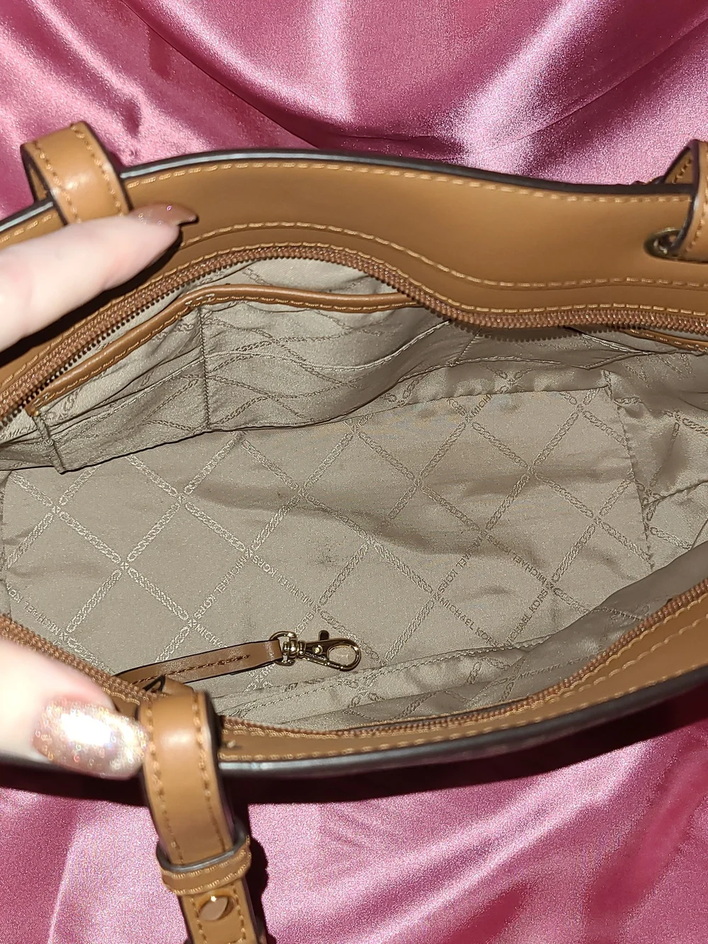 Michael Kors Black/Brown Signature Shoulder Bag